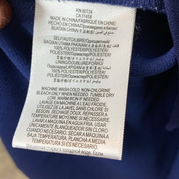 BCBGeneration Navy Blue Mini Dress VNeck crossover - 2 - Picture 7 of 9